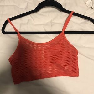 LF STORES MESH CROP TOP